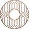 Ekena Millwork Empire Wood Fretwork Pierced Ceiling Medallion, Wood (Paint Grade), 36"OD x 13 1/8"ID x 3/8"T CMWP36X36X0375EPMF - alternate 1
